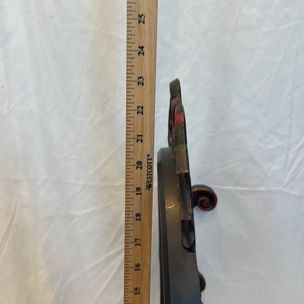 Elegant Black Oval Large Table Top Vanity Mirror by Euromarchi - Made in Italy - Picture 7 of 9